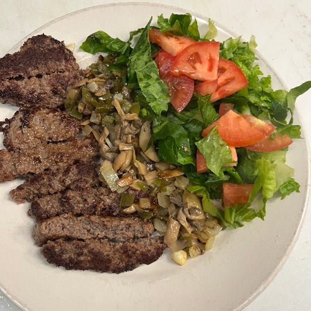 Hamburger Patty Platter.