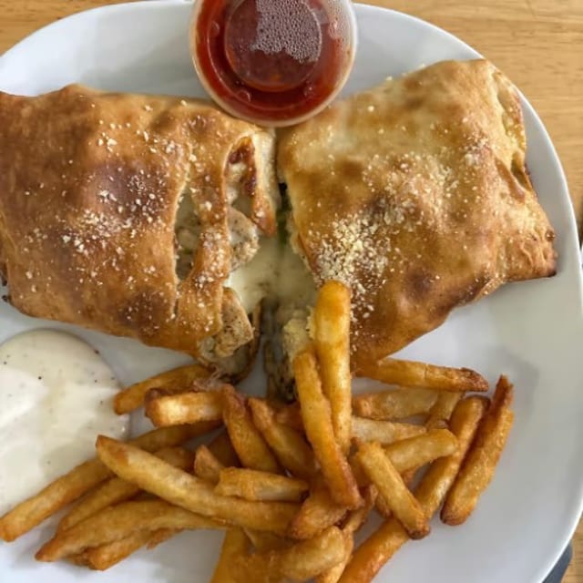 Chicken Broccoli Calzone/Stromboli.